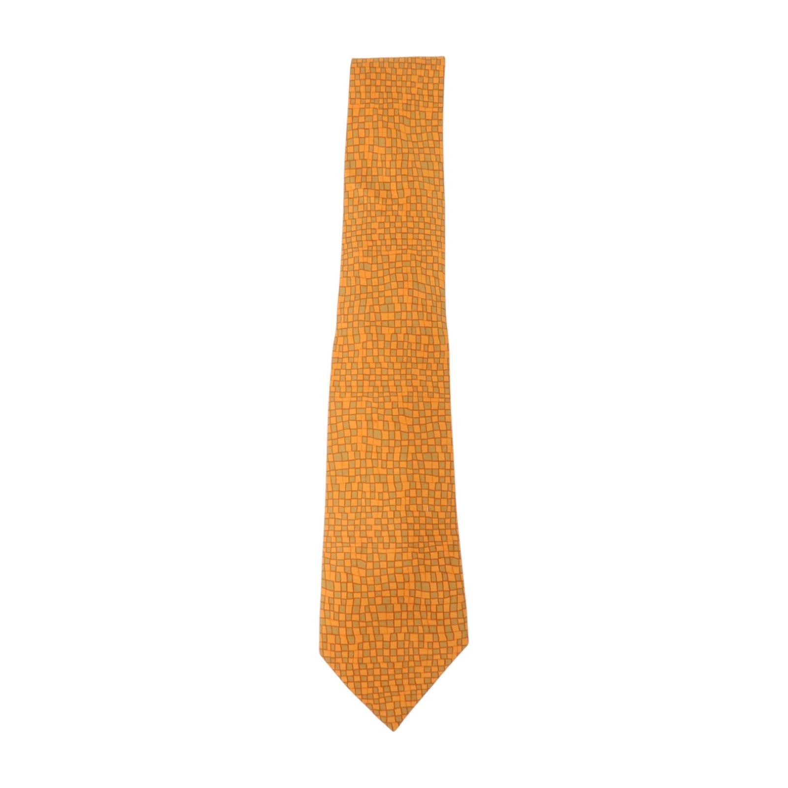 HERMES 絲質Geometric Squares Necktie領帶