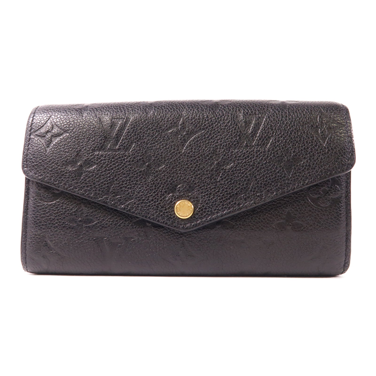 LOUIS VUITTON Monogram Empreinte Sarah Wallet金扣長錢包