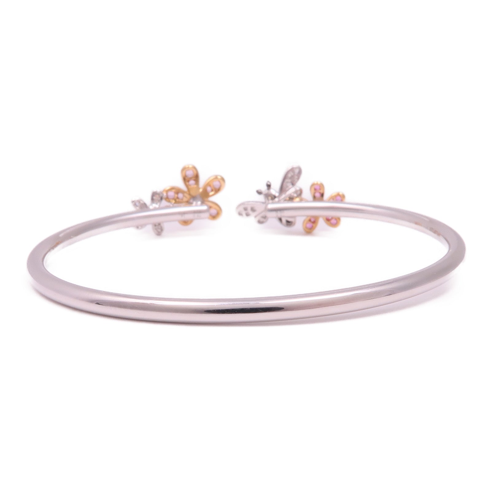 JEWELRY 18K白金/18K玫瑰金Diamond Bangle鑽石手鐲#15cm