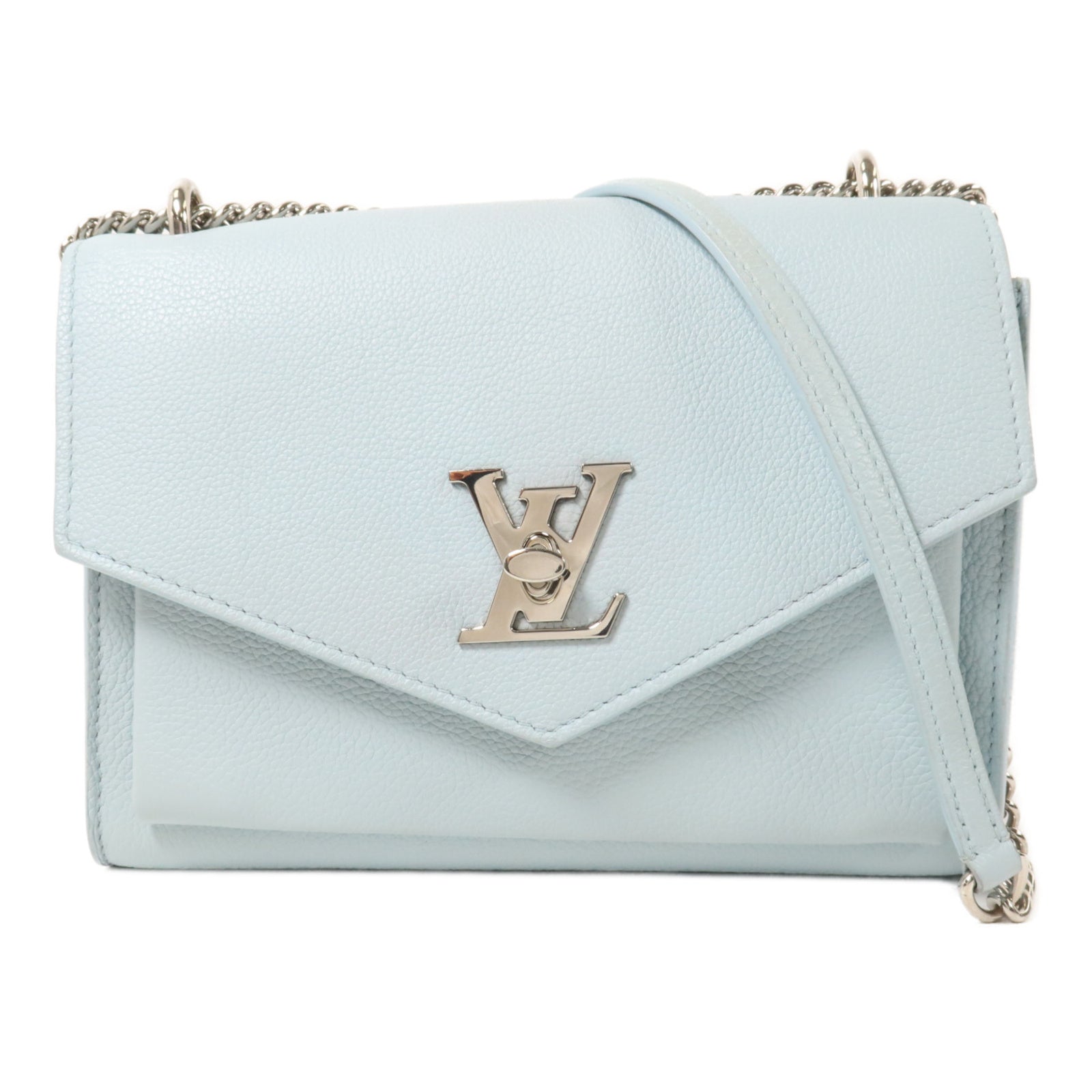 LOUIS VUITTON 牛皮皮革MyLockme BB鏈帶肩背袋