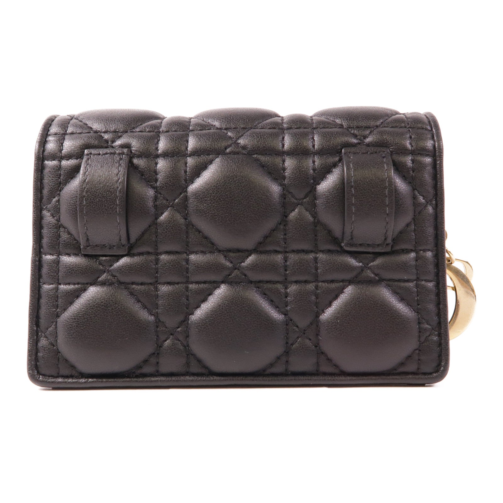 Dior 羊皮皮革Nano Pouch金扣鏈帶肩背袋