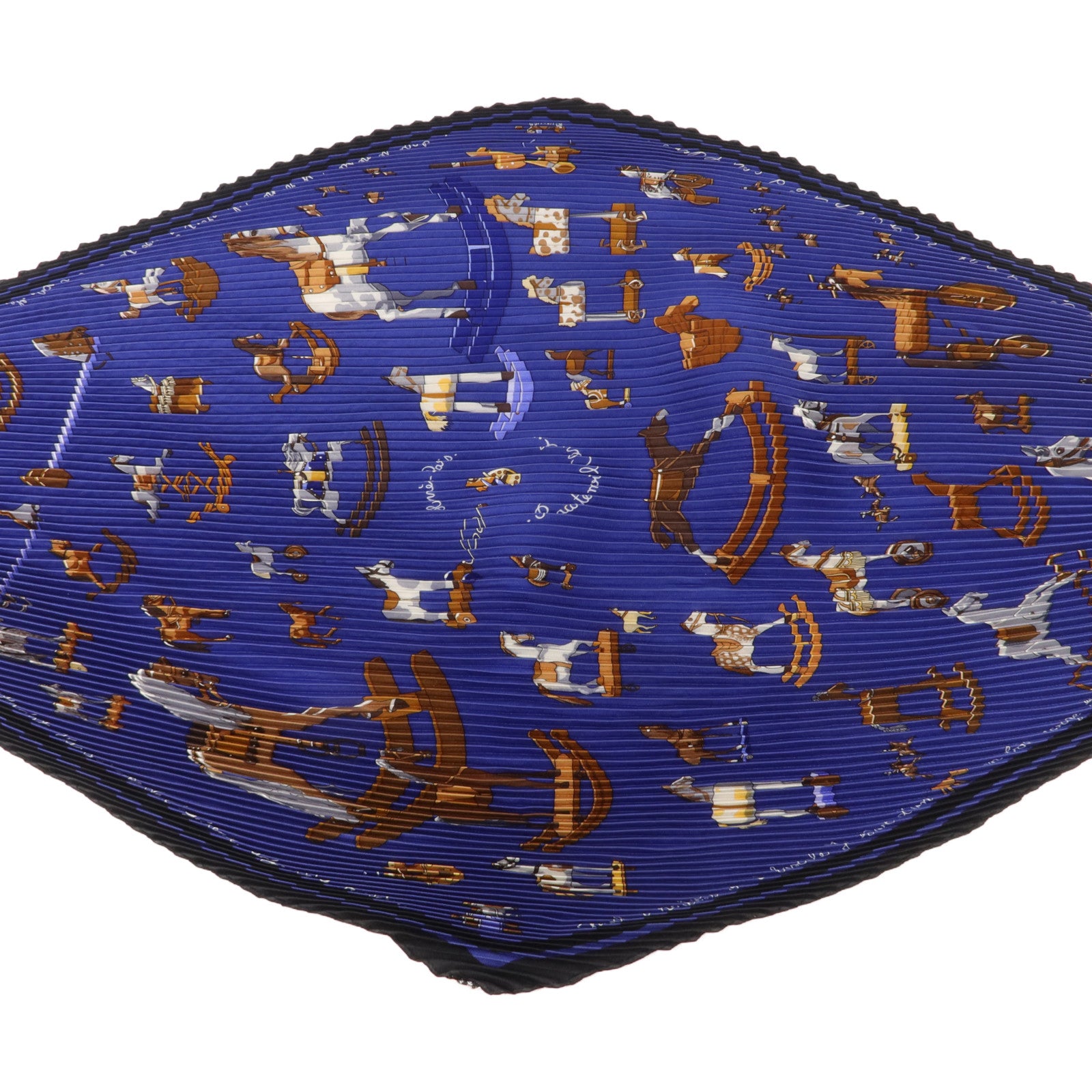 HERMES 絲質Pleated Scarf 130x45cm絲巾