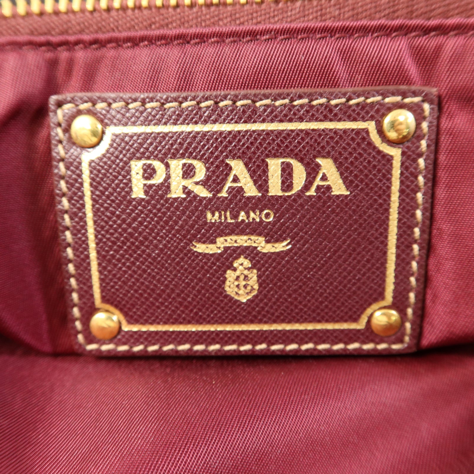 PRADA 尼龍Tote Bag金扣手挽袋