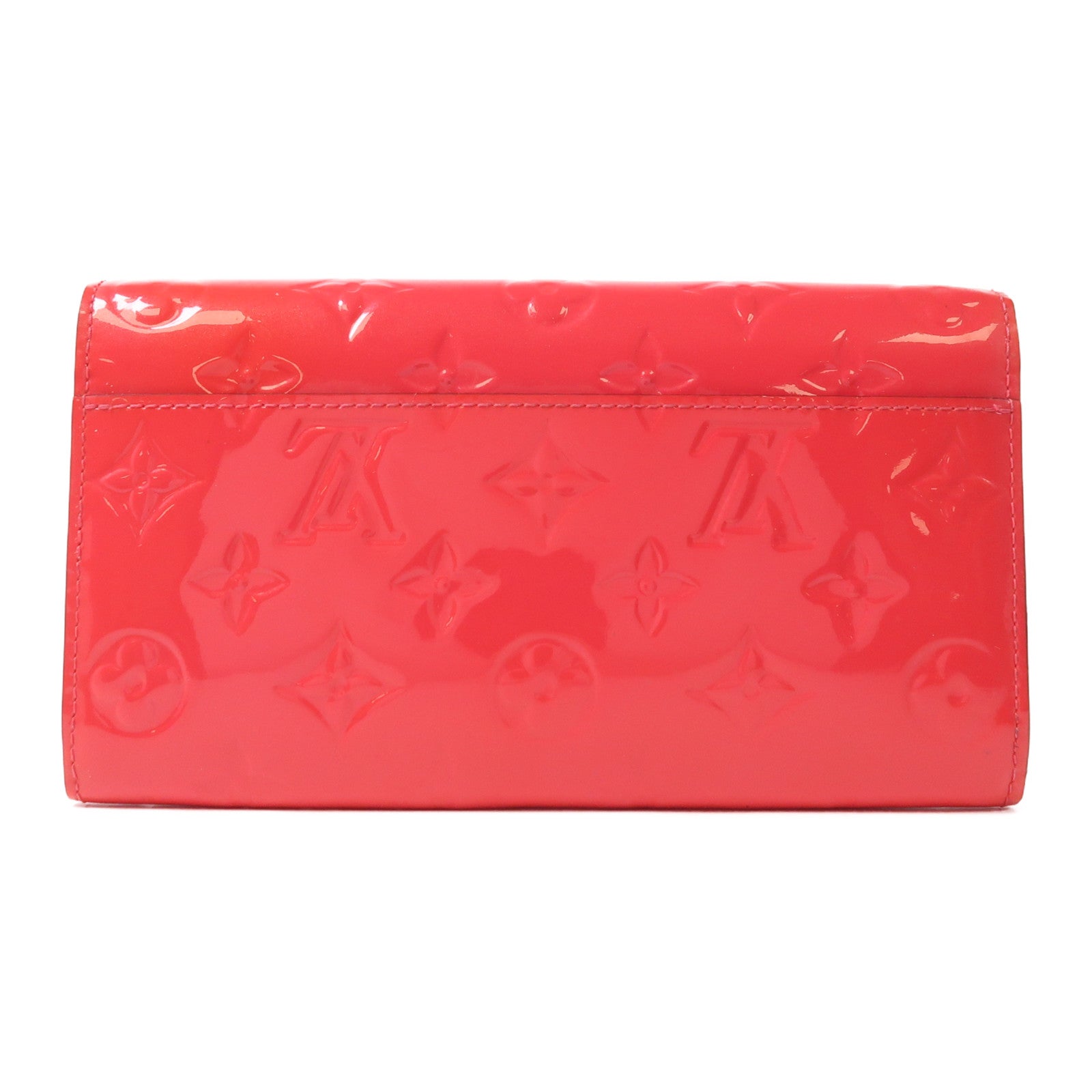 LOUIS VUITTON Monogram Vernis Portefeuille Sarah金扣長錢包