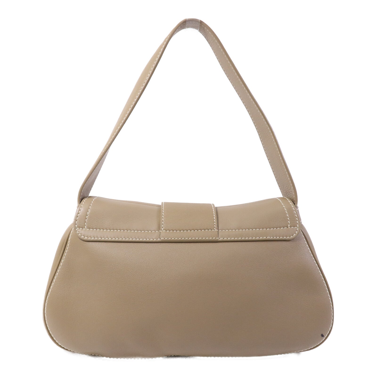 CELINE 皮革Polly Medium金扣肩背袋