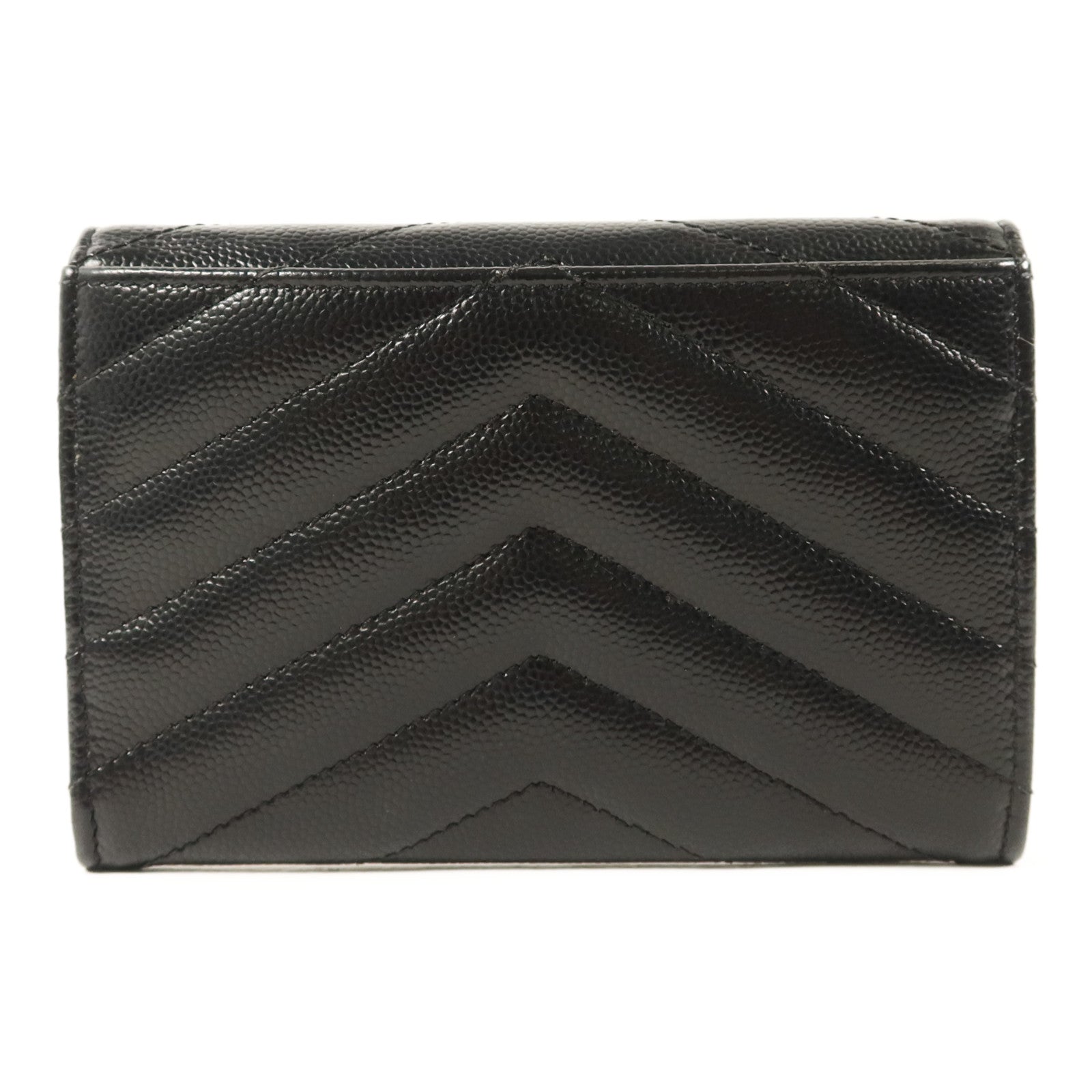 SAINT LAURENT 牛皮皮革Matelasse Small Envelope銀扣錢包