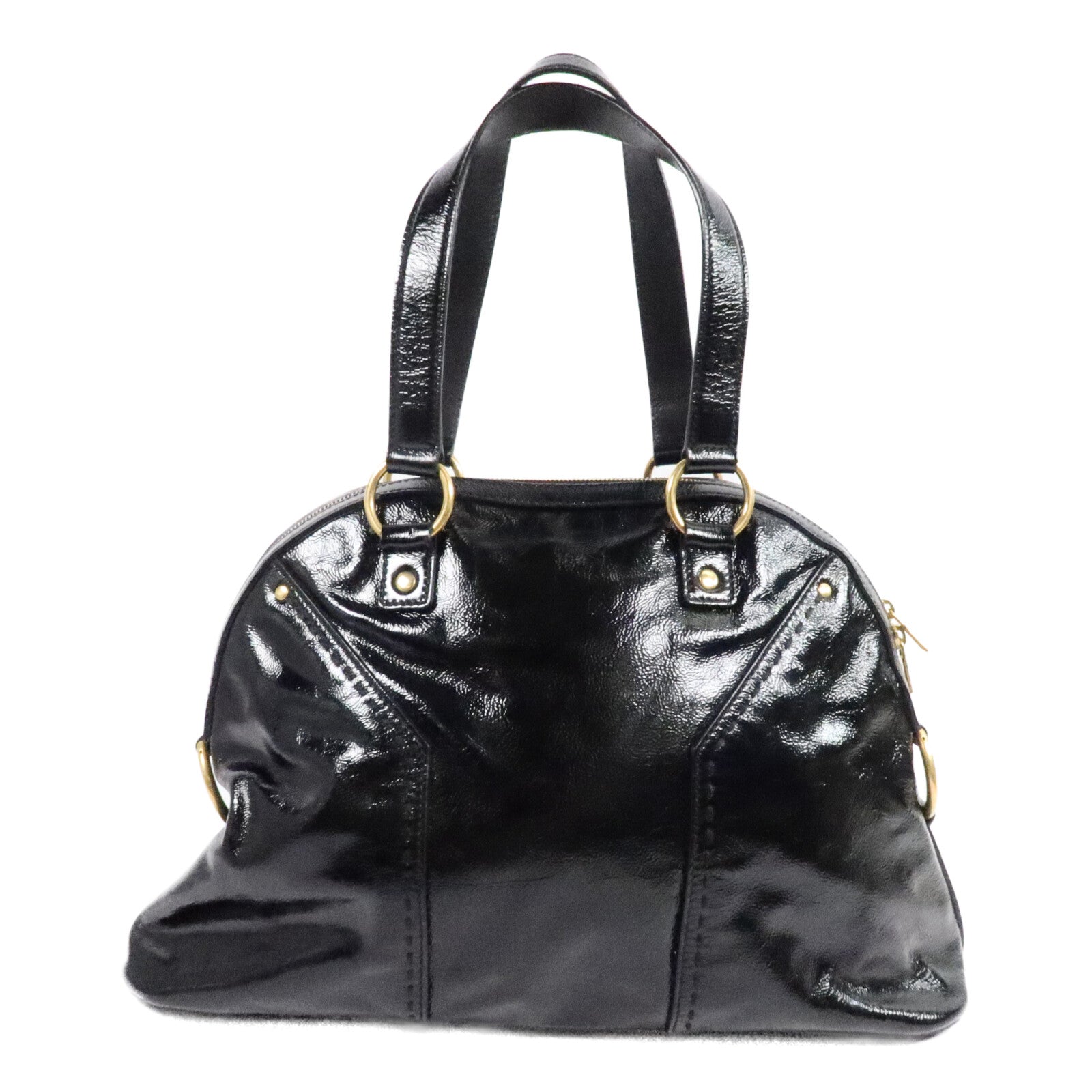 YVES SAINT LAURENT 漆皮皮革Muse Bag手挽袋