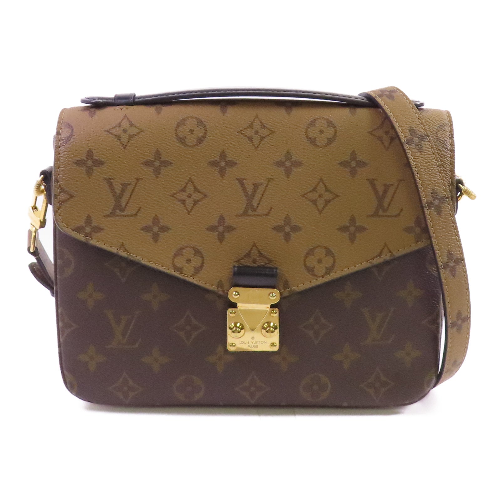 LOUIS VUITTON 【激減優惠】Monogram Reverse Pochette Metis金扣手挽肩背兩用袋