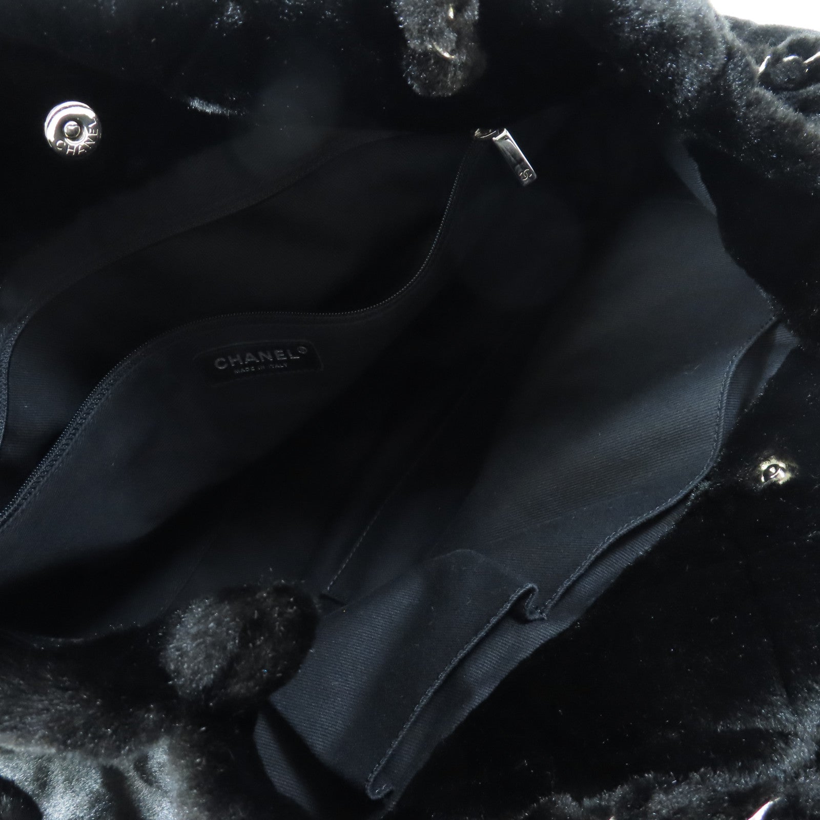 CHANEL【激減優惠】 兎毛Shoulder Bag銀扣肩背袋