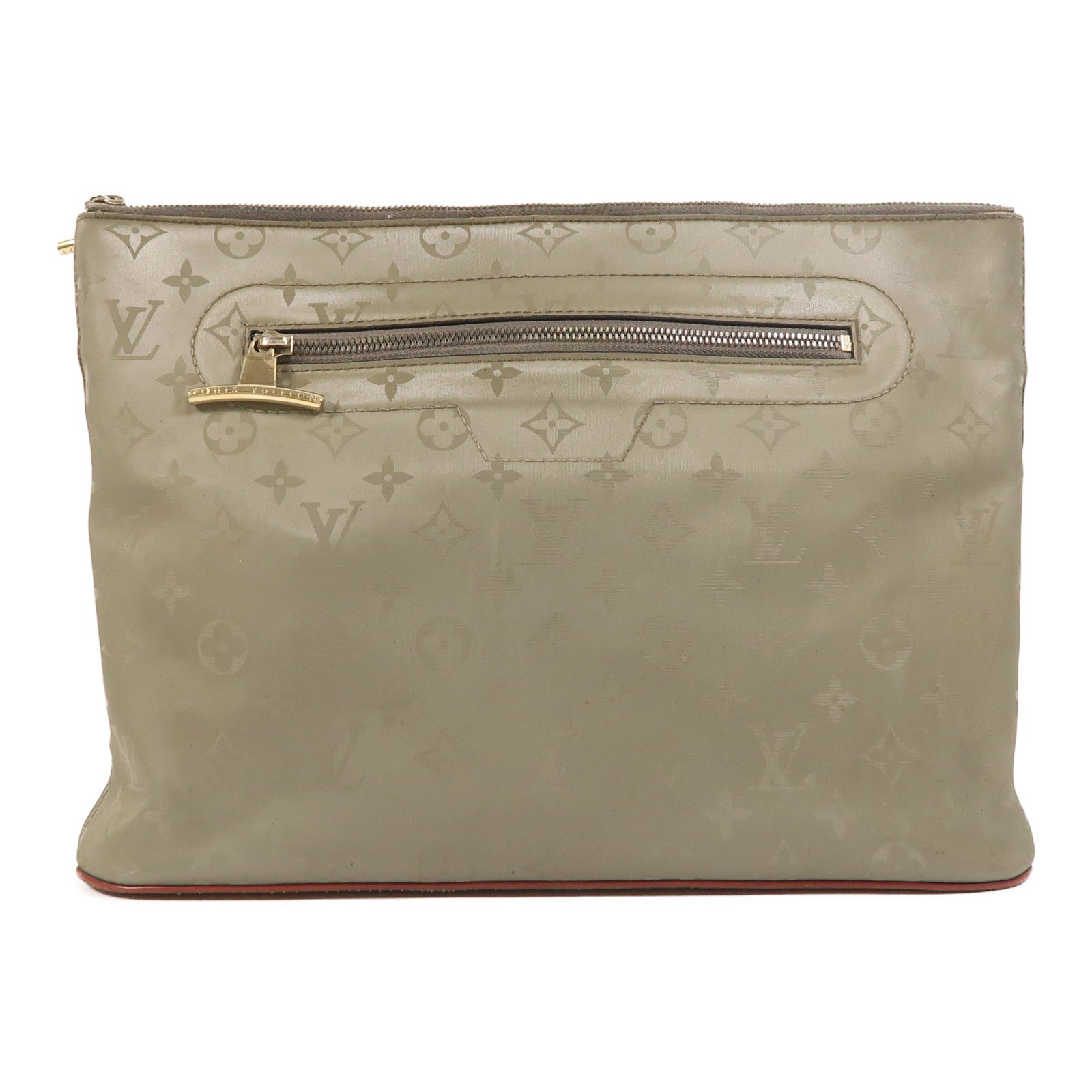 LOUIS VUITTON Monogram Titanium Pochette Cosmos金扣手拿包