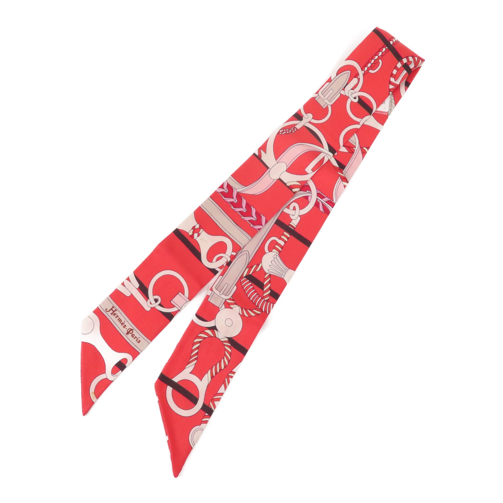 HERMES 絲質Twilly絲巾