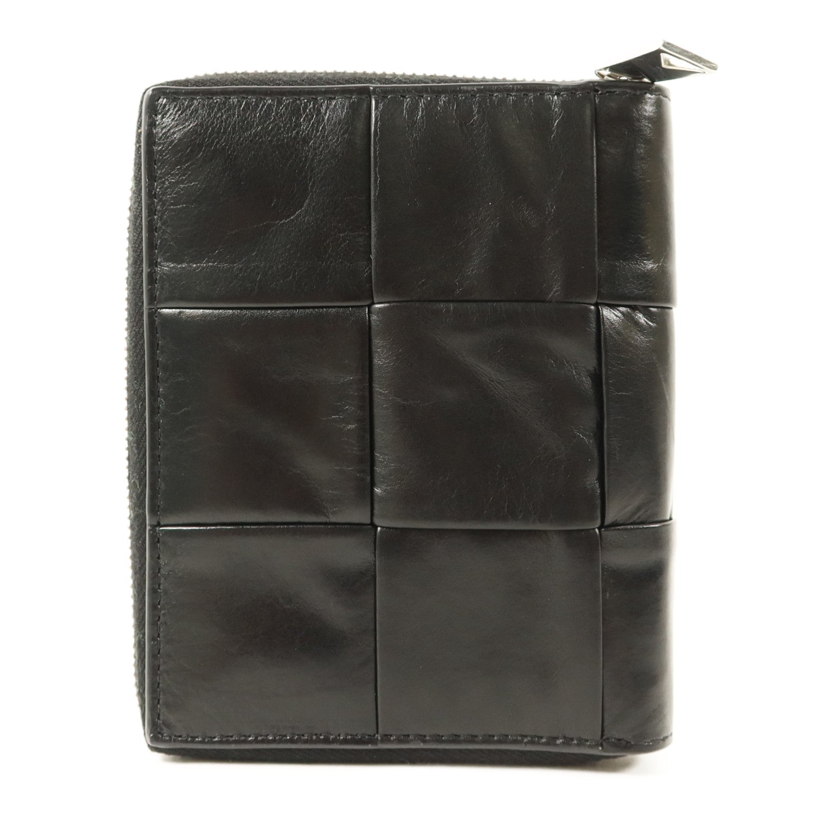 BOTTEGA VENETA 牛皮皮革Zip Around銀扣錢包