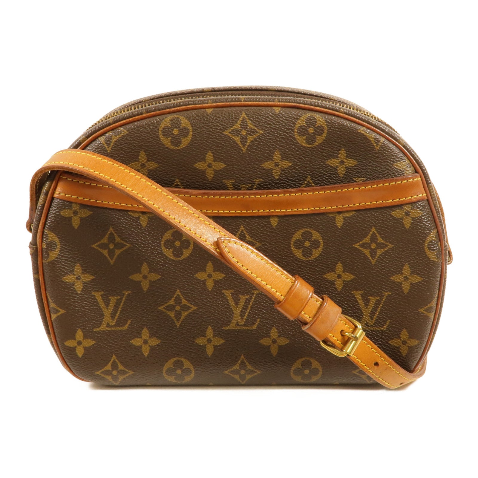 LOUIS VUITTON Monogram Blois金扣肩背袋棕色