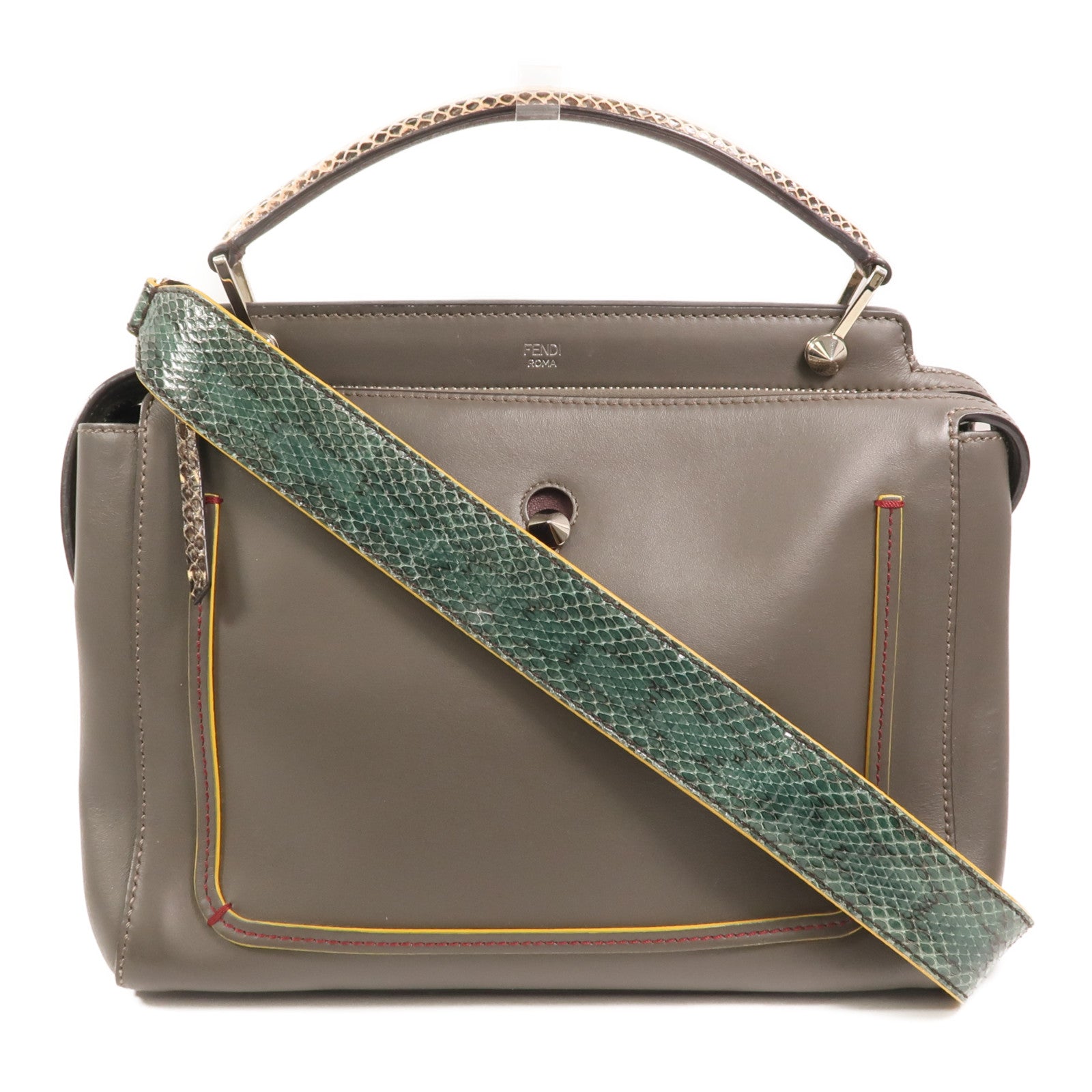 FENDI 牛皮皮革Dotcom手挽肩背兩用袋