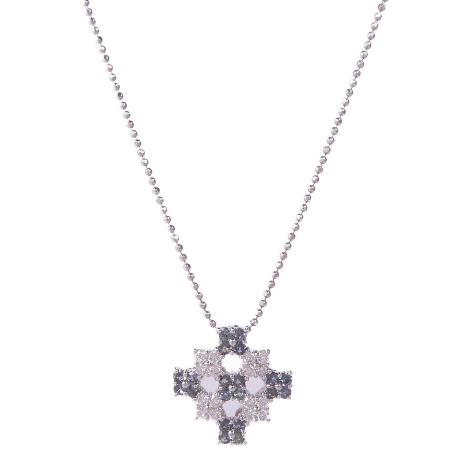 JEWELRY 【激減優惠】PT900/850鉑金Alexandrite Diamond Necklace變石/鑽石項鍊