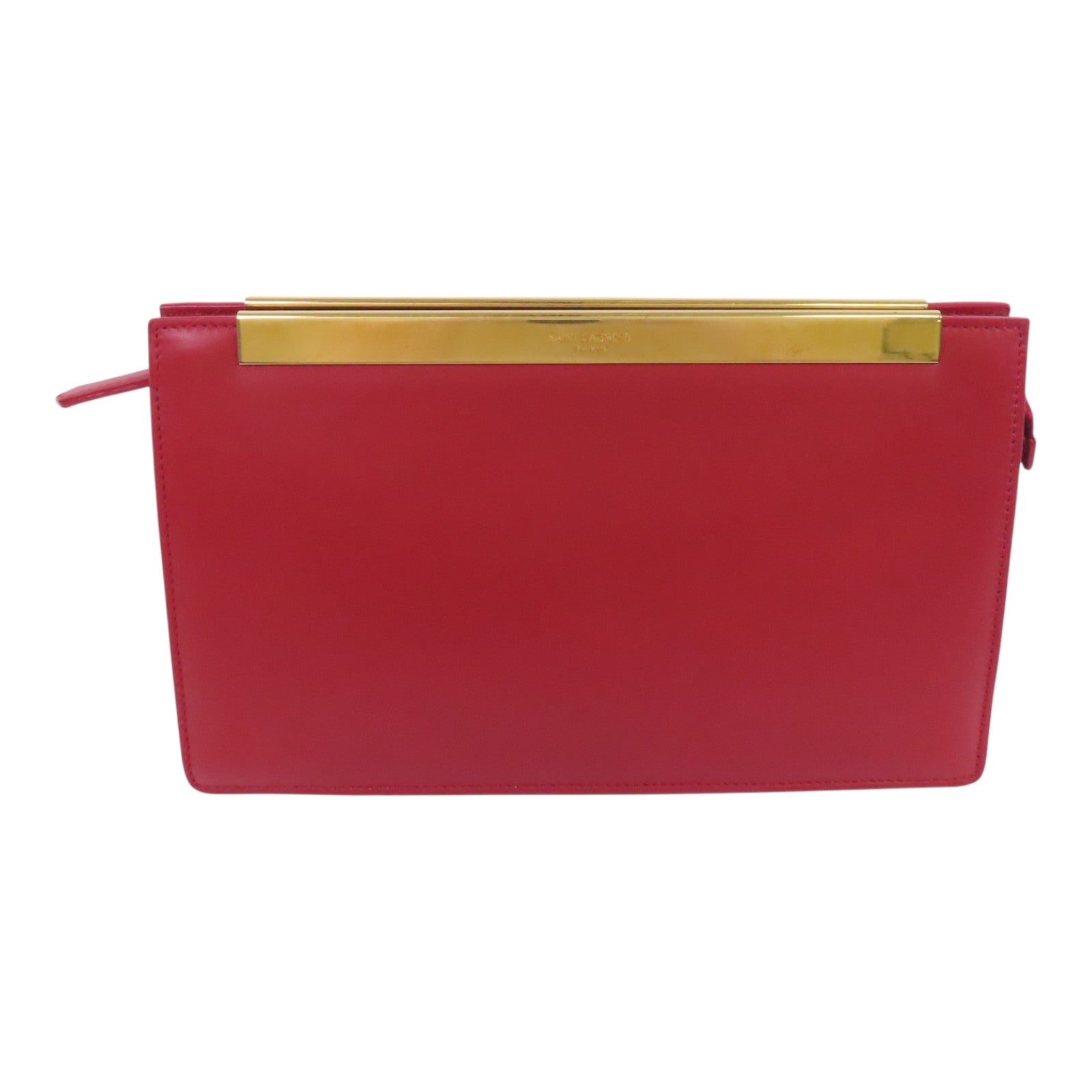 SAINT LAURENT 牛皮皮革Clutch Bag金扣手拿包