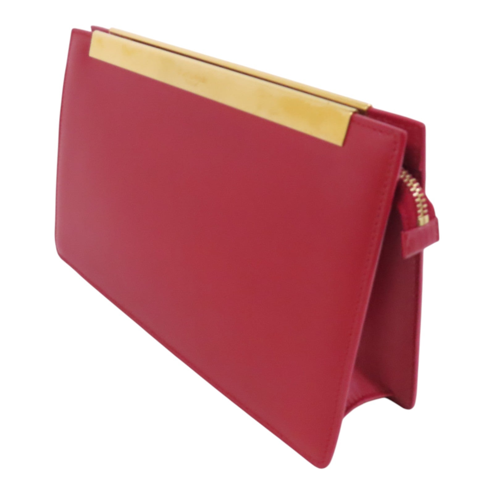 SAINT LAURENT 牛皮皮革Clutch Bag金扣手拿包