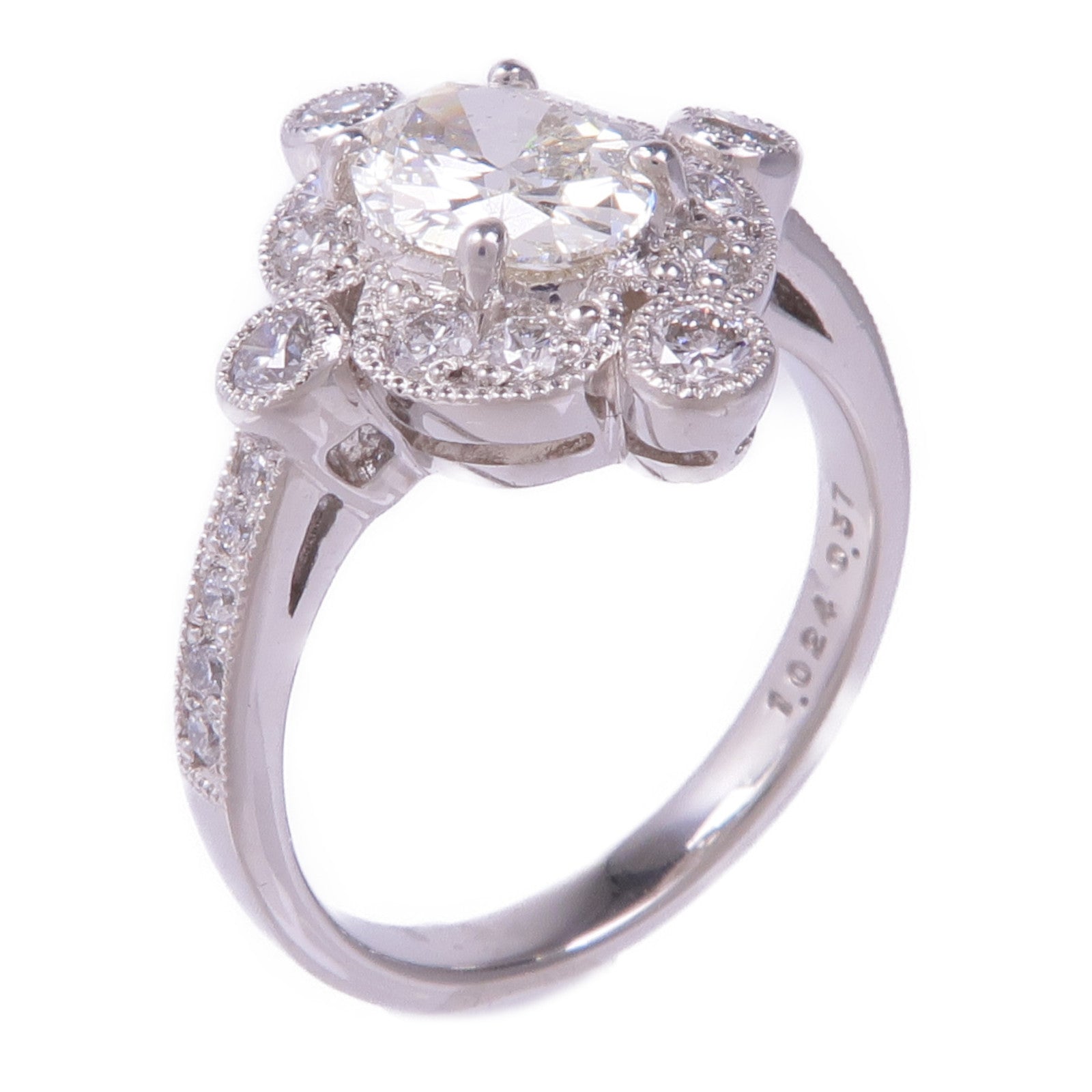 JEWELRY PT900鉑金Diamond Ring鑽石戒指US#6.5