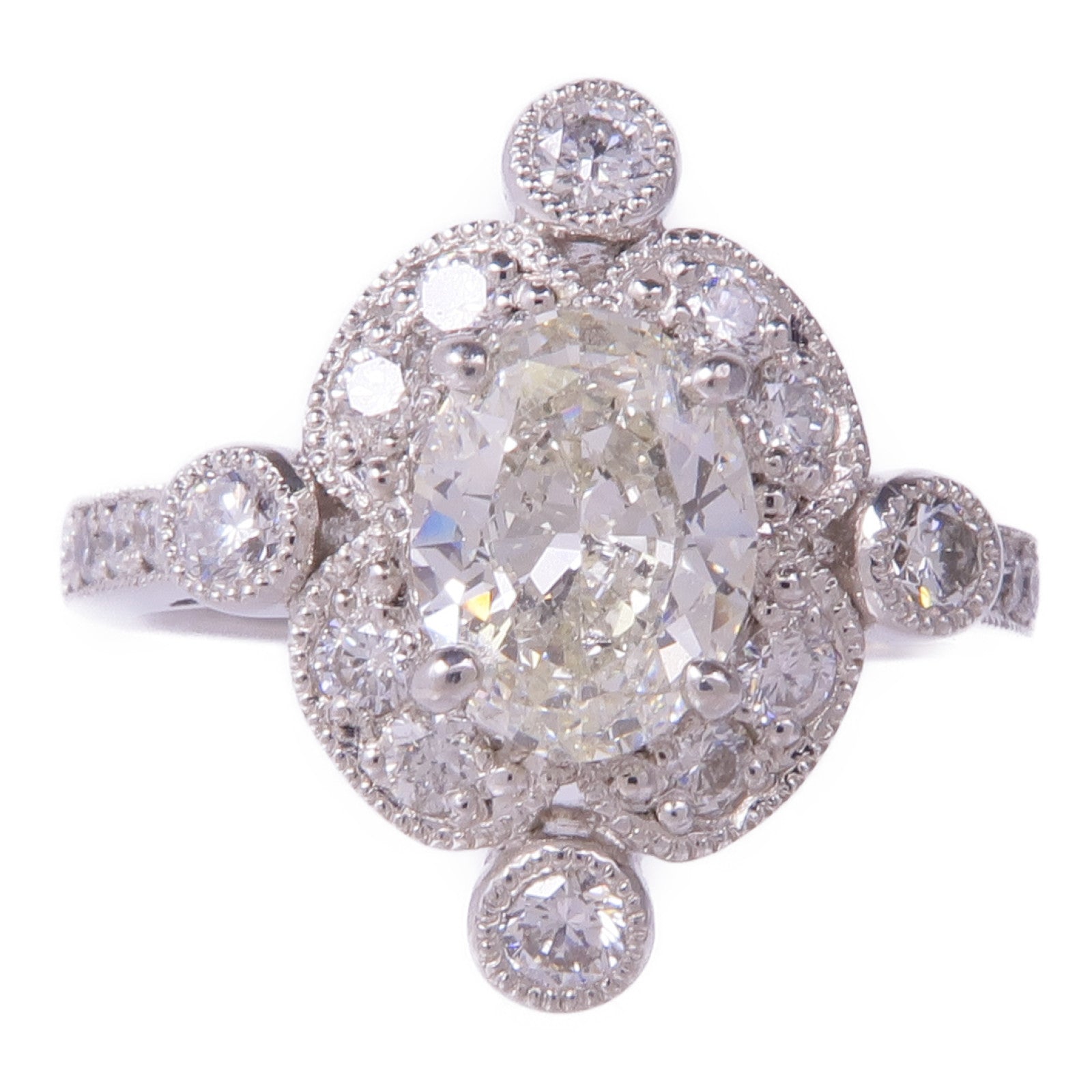 JEWELRY PT900鉑金Diamond Ring鑽石戒指US#6.5