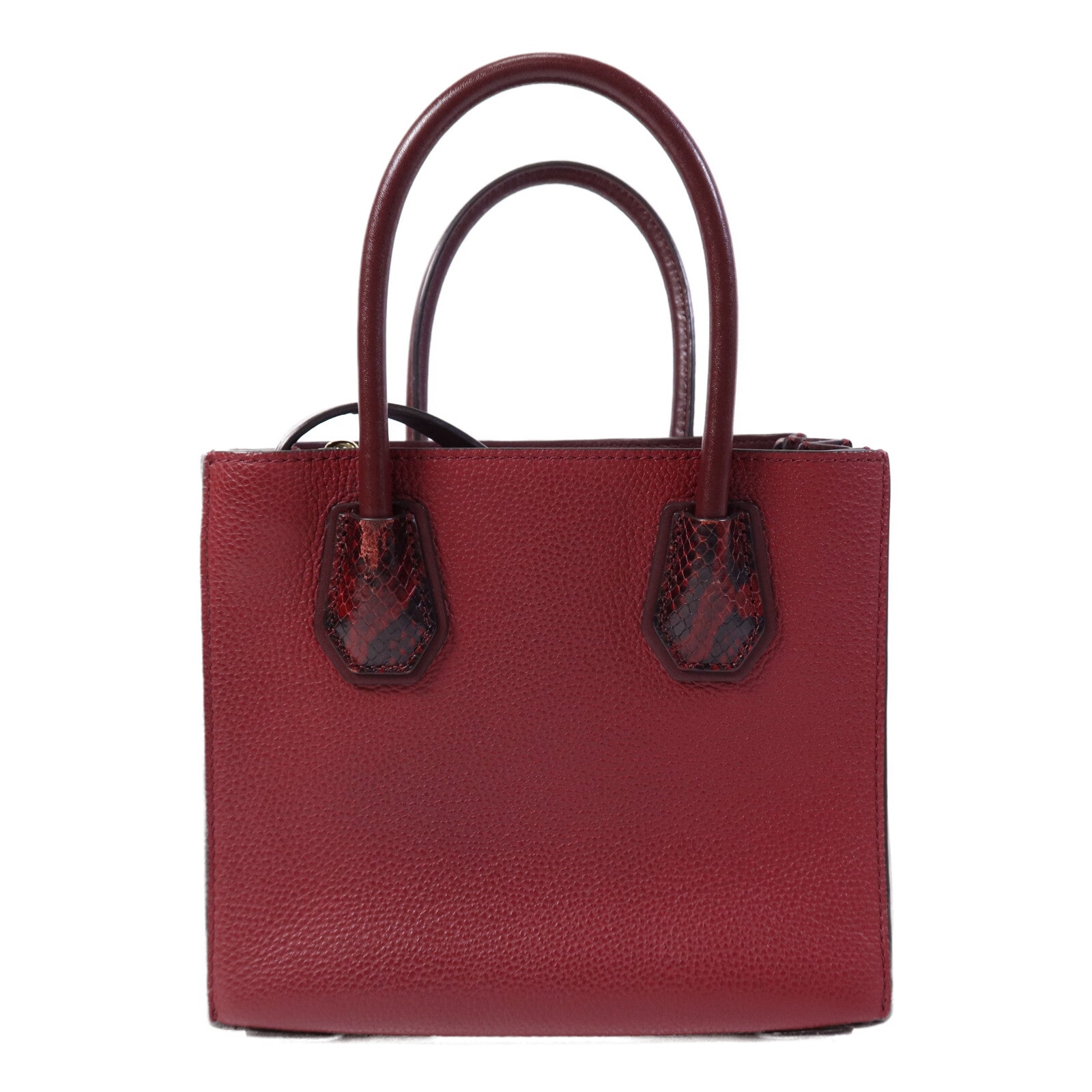 Michael Kors 牛皮皮革Mercer Accordion金扣手挽肩背兩用袋