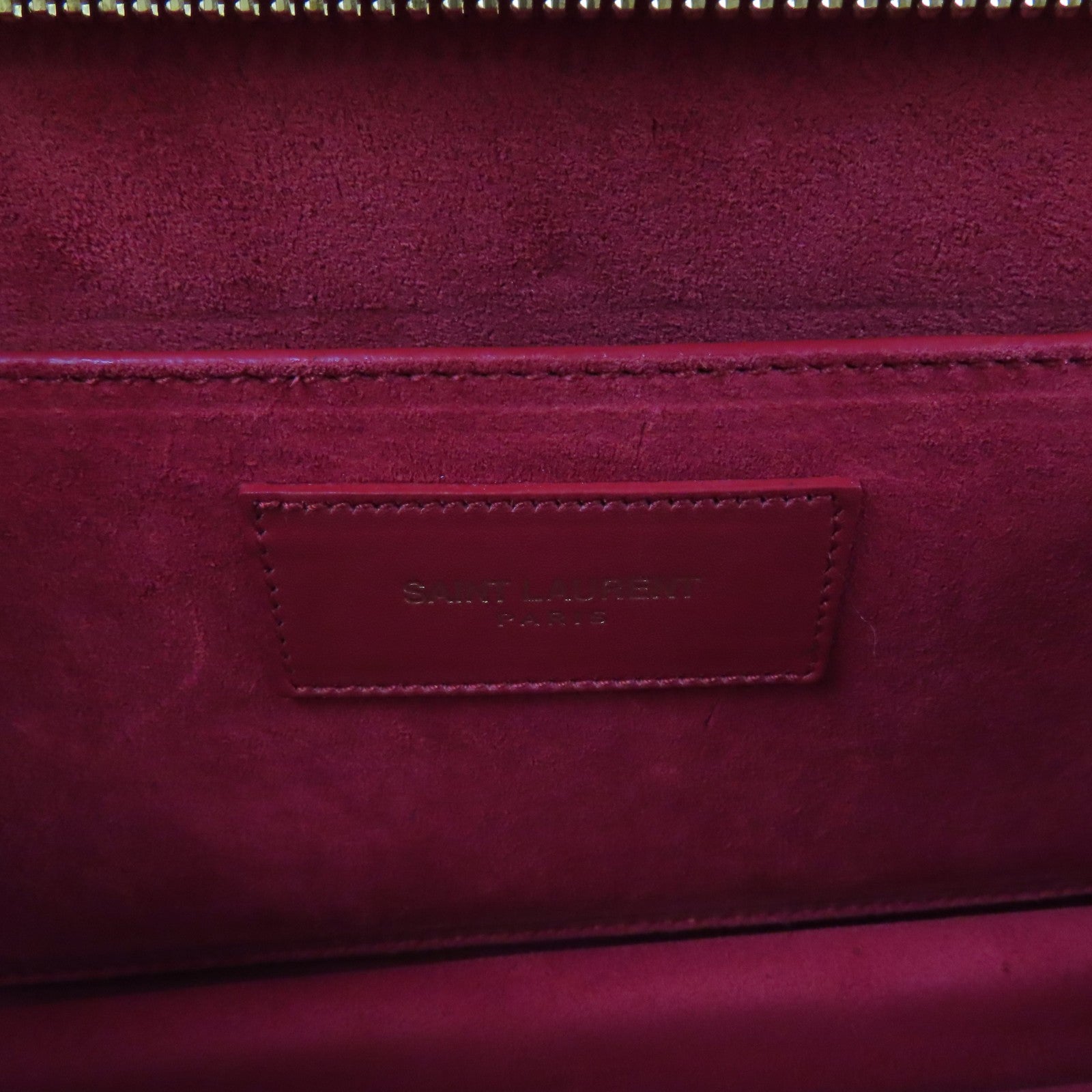 SAINT LAURENT 牛皮皮革Clutch Bag金扣手拿包