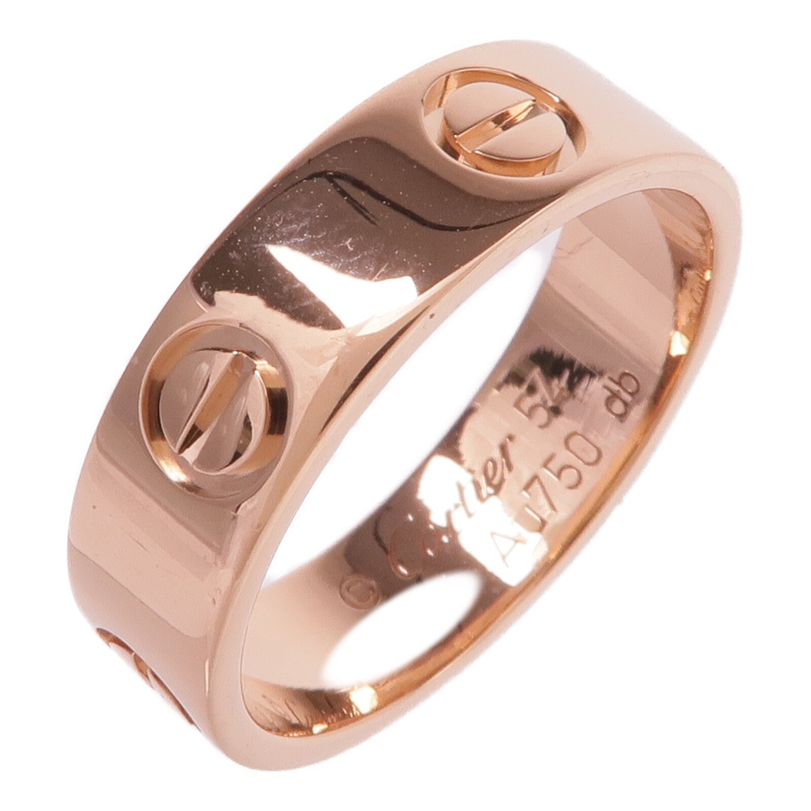 CARTIER 18K玫瑰金Love Ring戒指Cartier#54/US#7