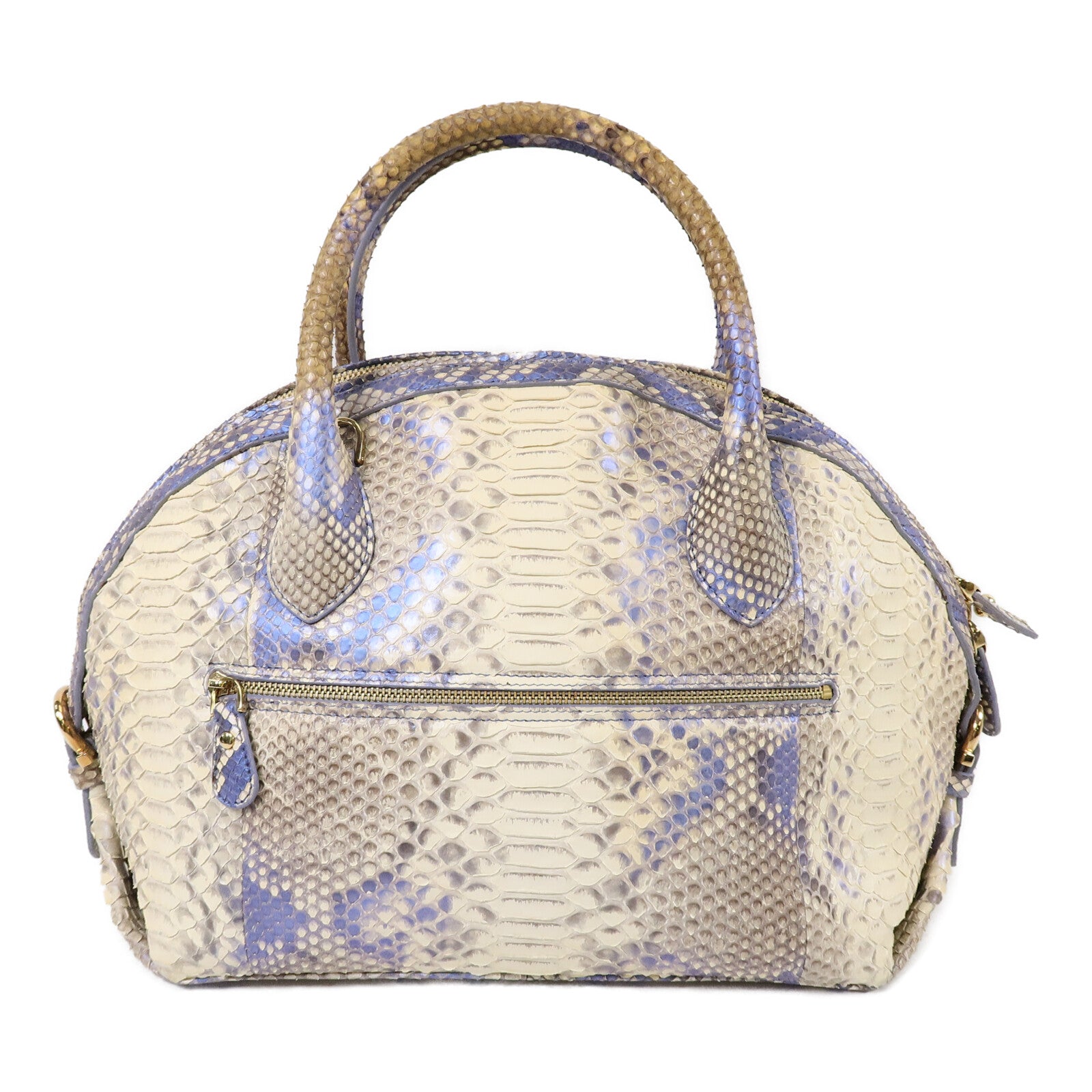 Salvatore Ferragamo 蛇皮皮革Fiamma手挽肩背兩用袋