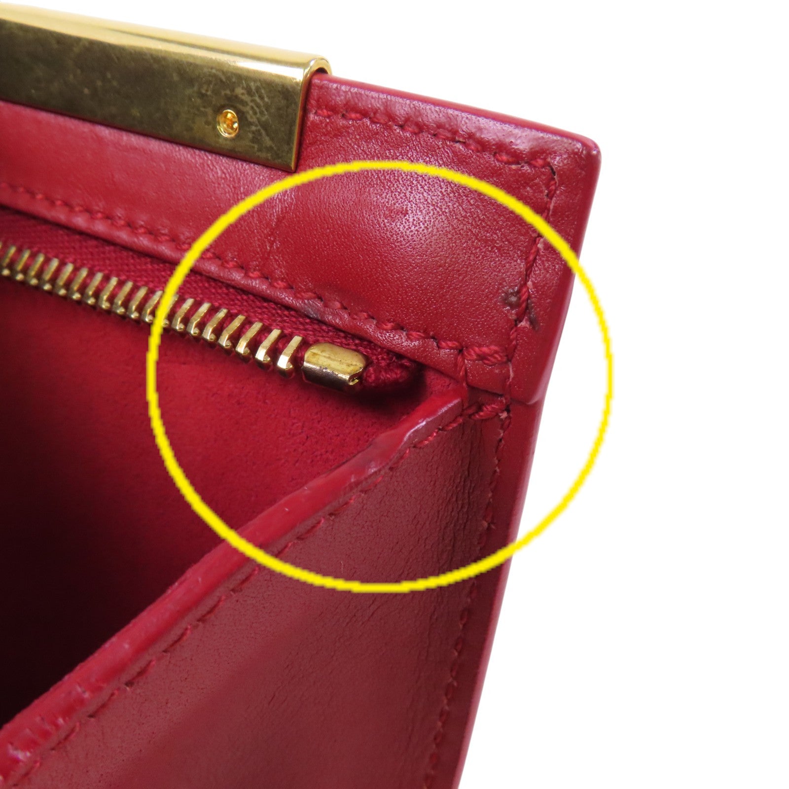 SAINT LAURENT 牛皮皮革Clutch Bag金扣手拿包