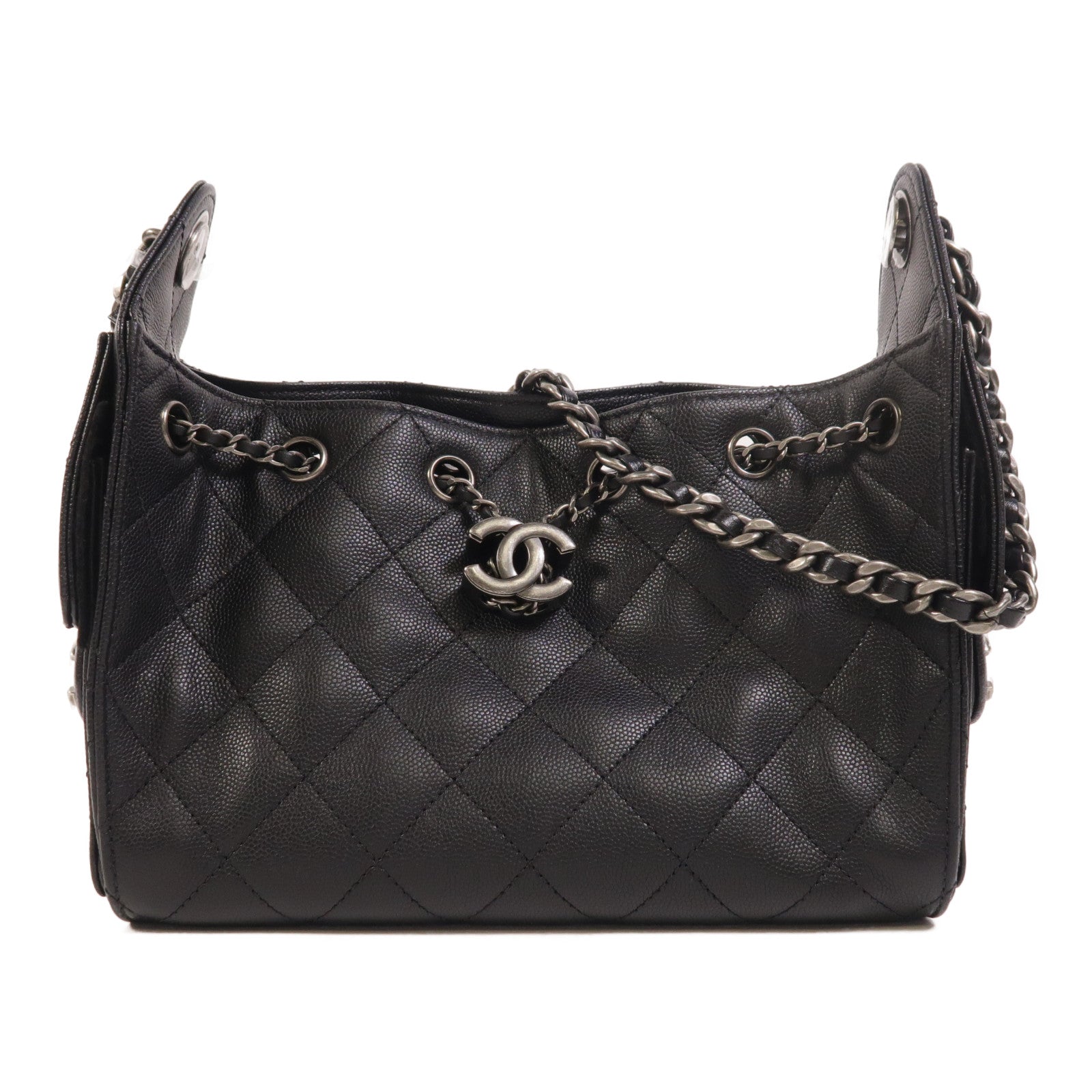 CHANEL 牛皮皮革Chanel 25 Mini金扣鏈帶肩背袋