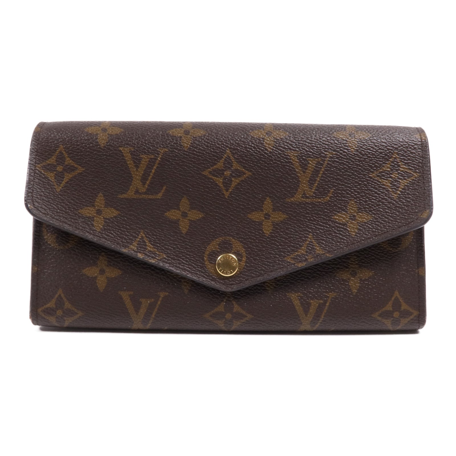 LOUIS VUITTON Monogram Sarah金扣長錢包