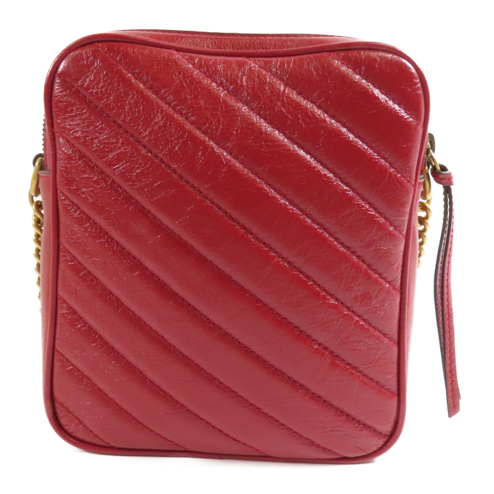 GUCCI 牛皮皮革GG Marmont金扣肩背袋