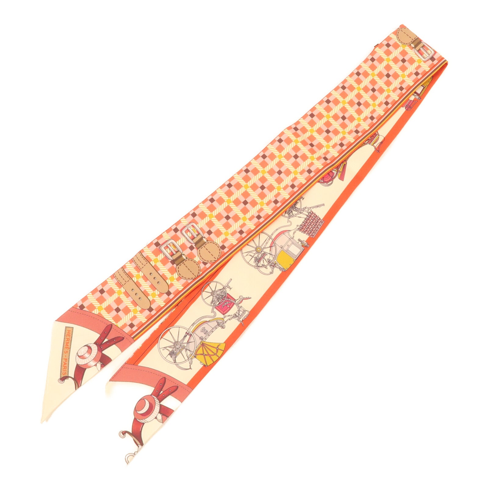 HERMES 絲質Twilly絲巾