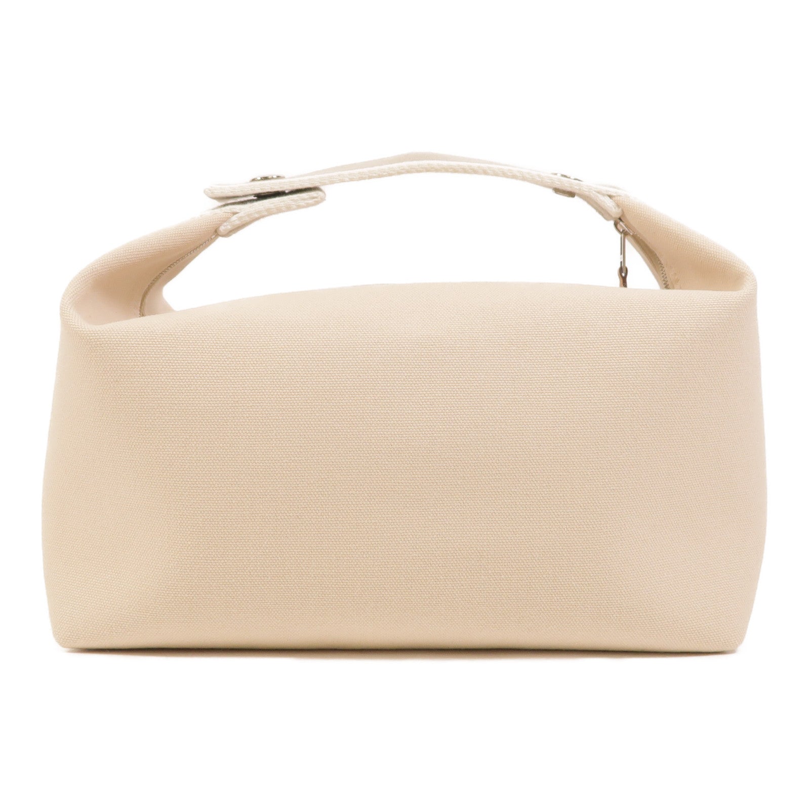 HERMES 帆布Bride A Brac銀扣手挽袋