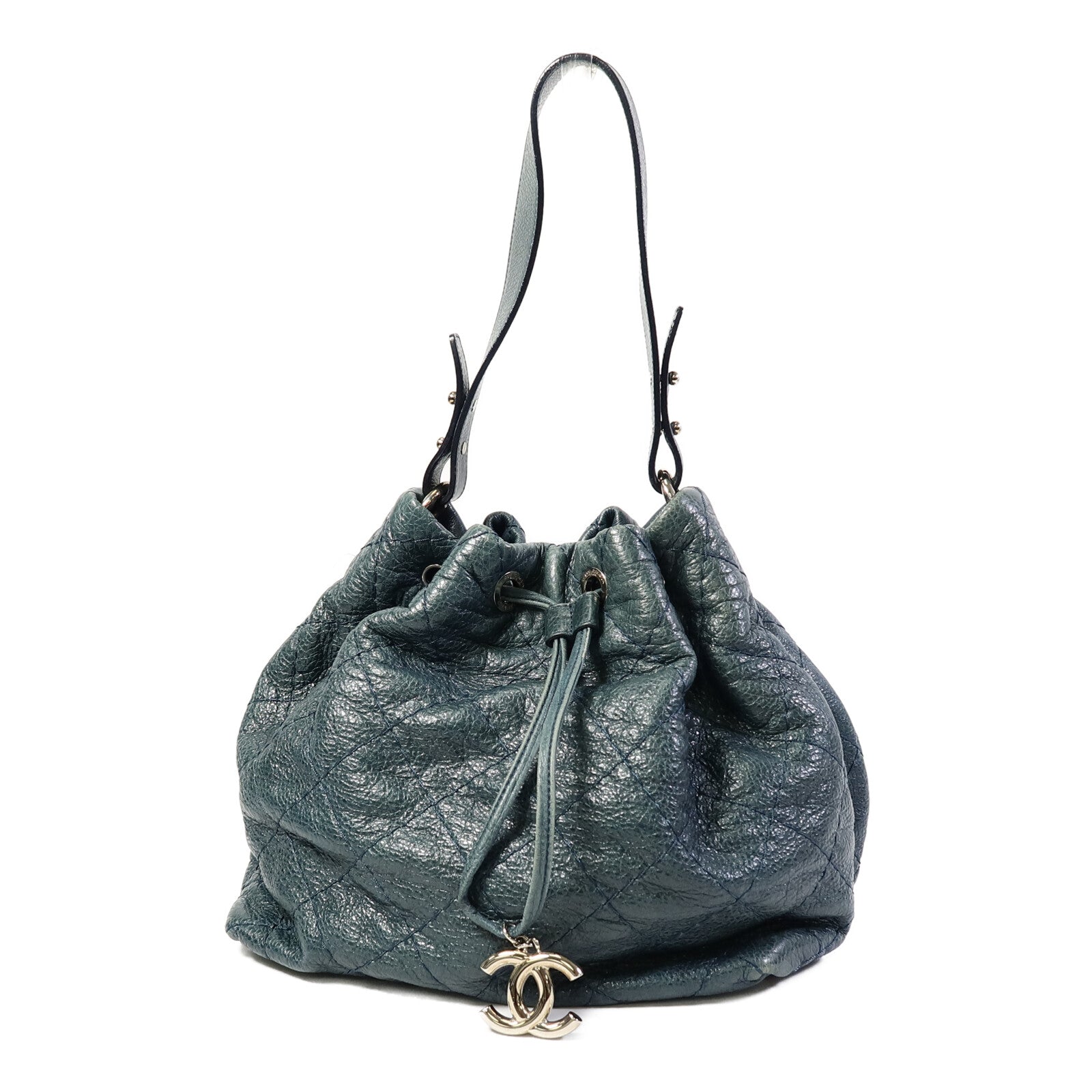 CHANEL 牛皮皮革Shoulder Bag鏈帶手挽袋