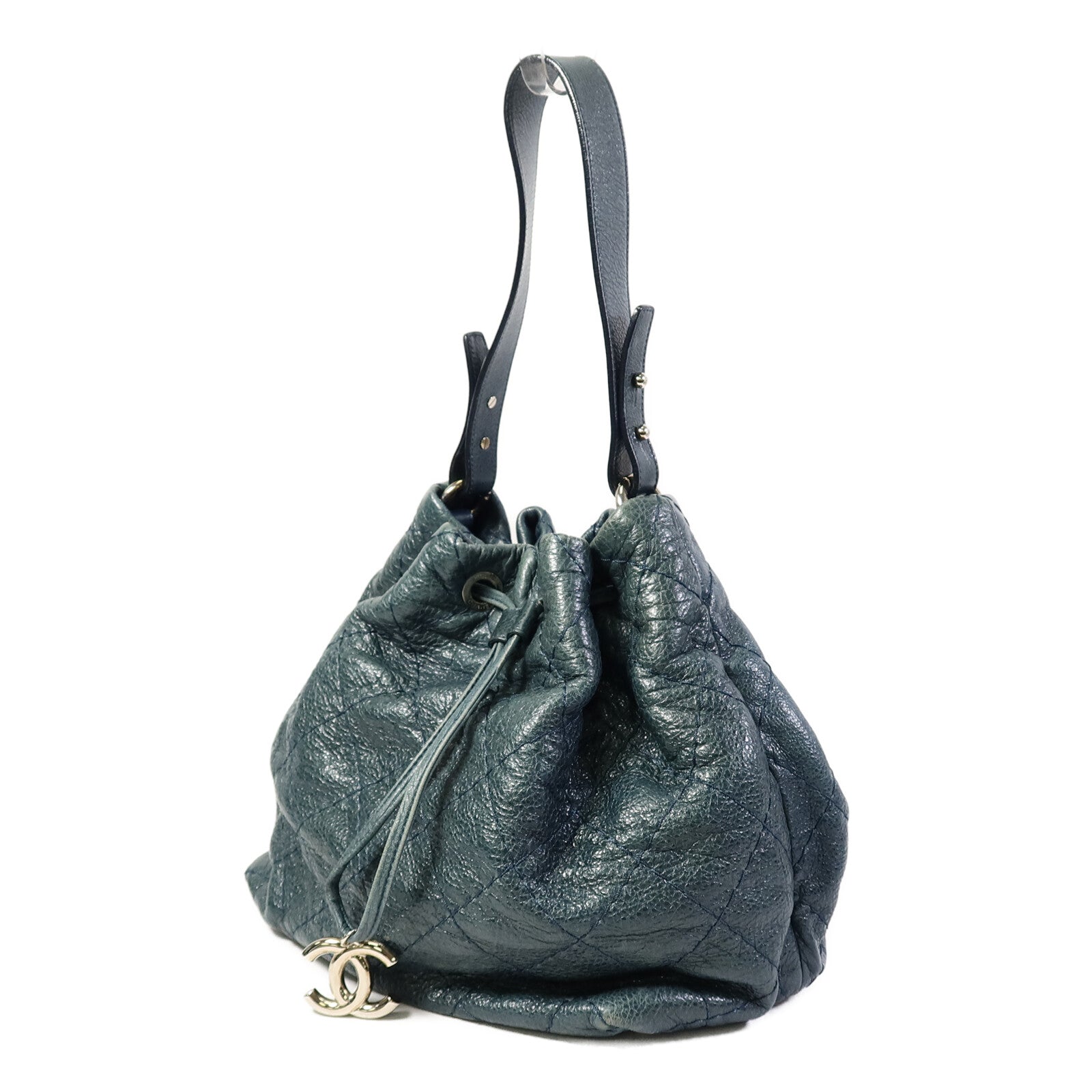 CHANEL 牛皮皮革Shoulder Bag鏈帶手挽袋