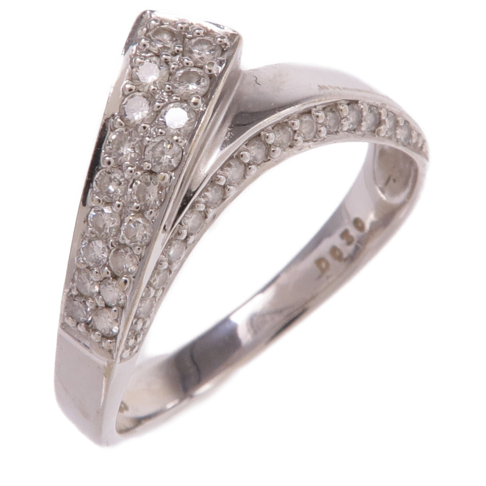JEWELRY 【激減優惠】18K白金Diamond Ring鑽石戒指US#7.5