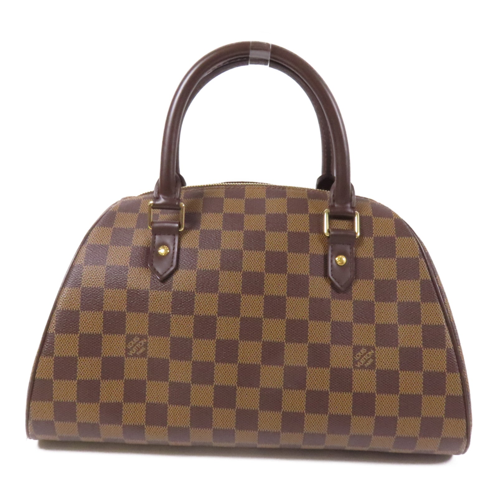 LOUIS VUITTON Damier Ribera MM金扣手挽袋