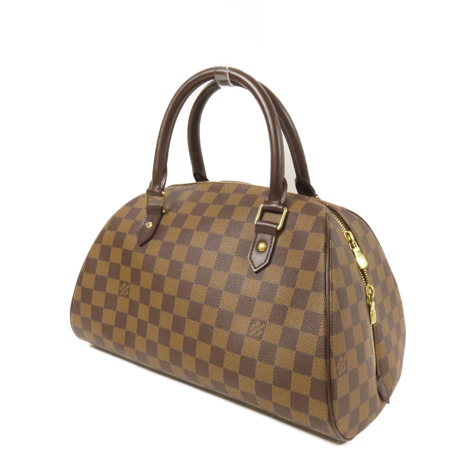 LOUIS VUITTON Damier Ribera MM金扣手挽袋