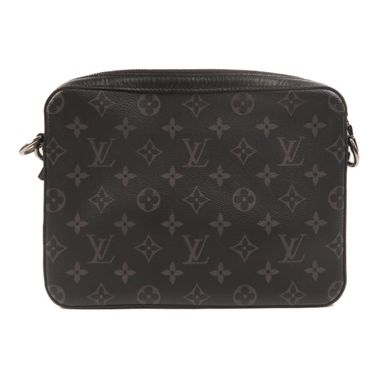 LOUIS VUITTON Monogram Eclipse Reverse Trio Messenger肩背袋