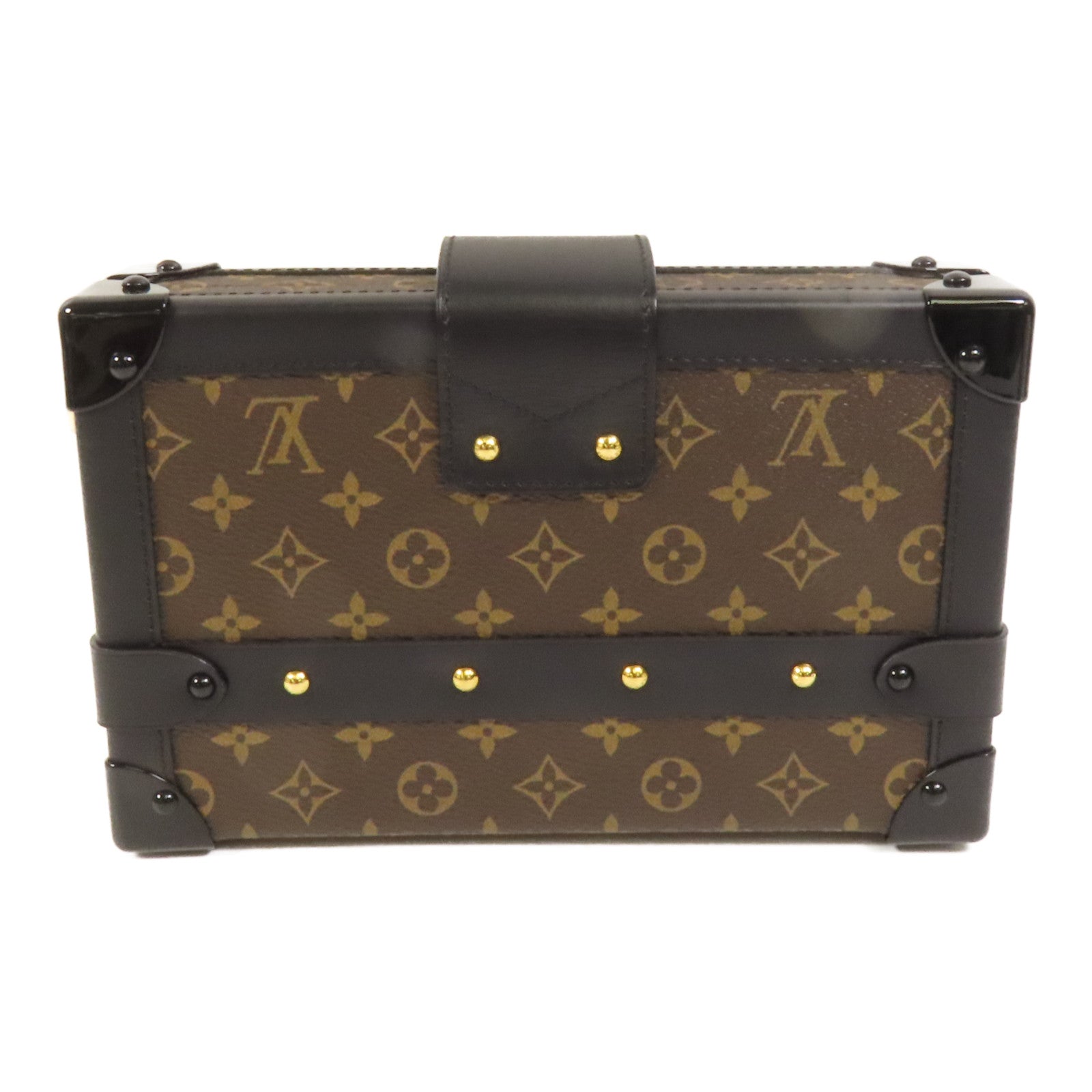 LOUIS VUITTON Monogram Petite Malle金扣肩背袋