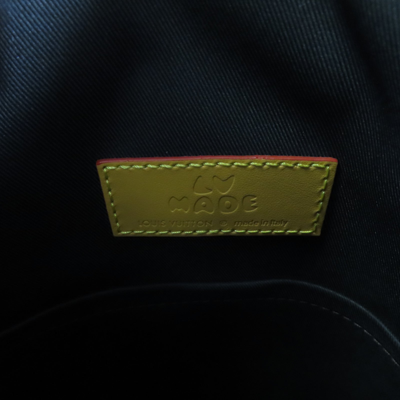 LOUIS VUITTON Monogram Stripe Nigo Randonnee金扣背包