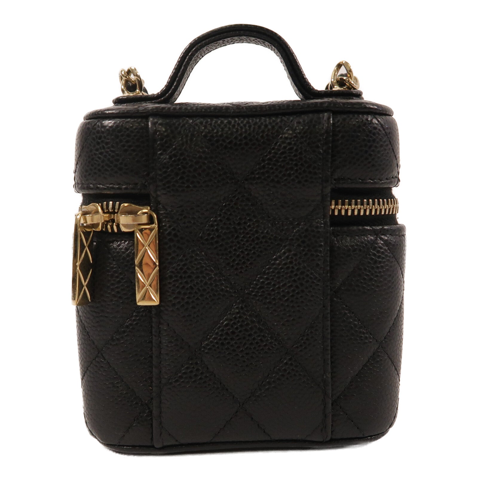 CHANEL 牛皮皮革Small Vanity With Chain鏈帶肩背袋