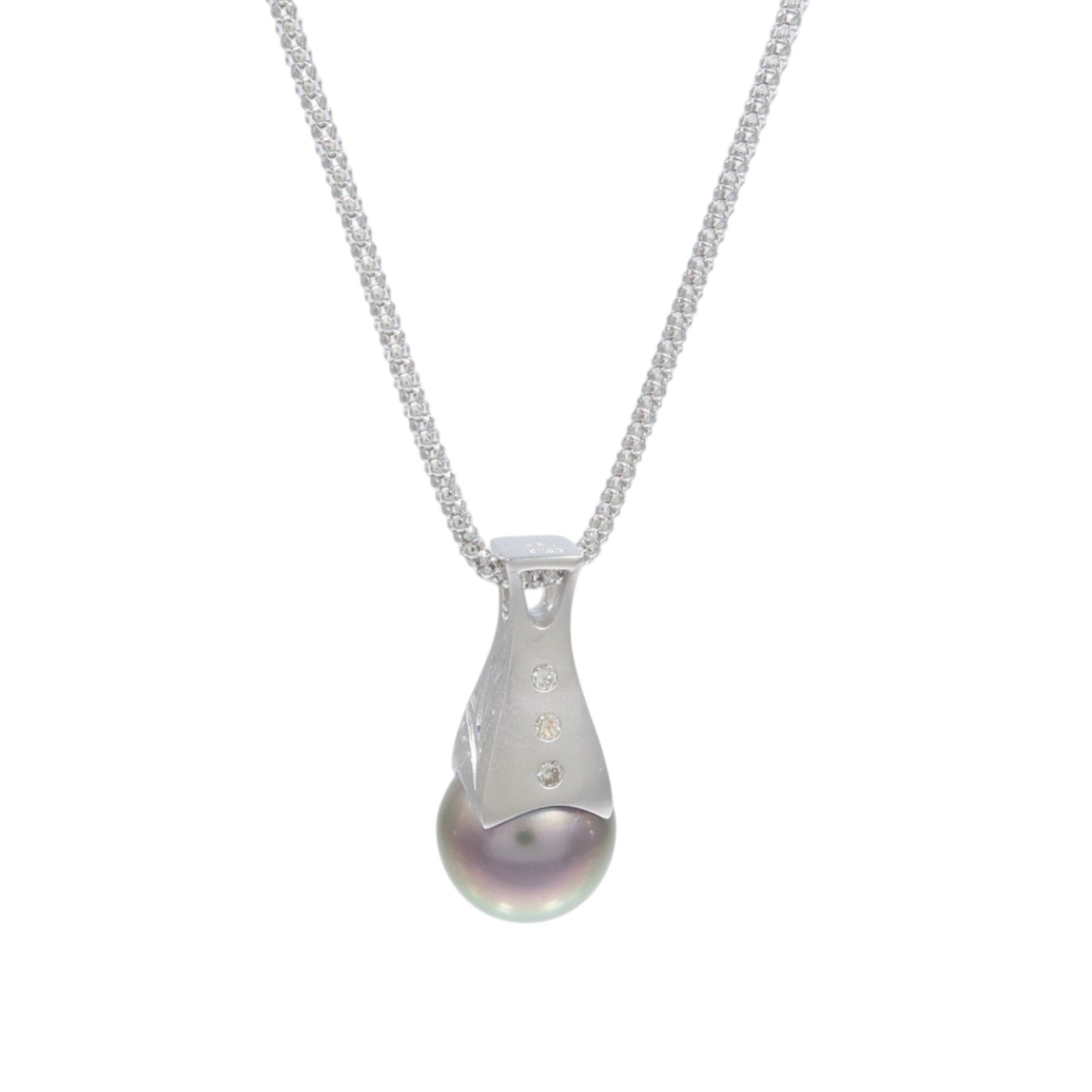 JEWELRY 18K白金Pearl Diamond Necklace珍珠/鑽石項鍊