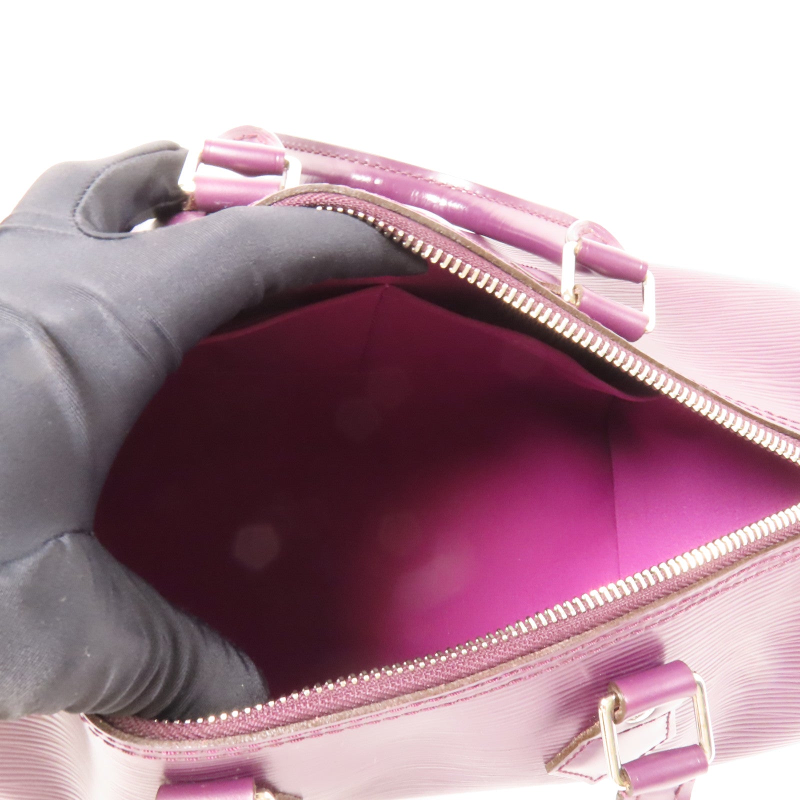 LOUIS VUITTON Epi Speedy 30銀扣手挽袋