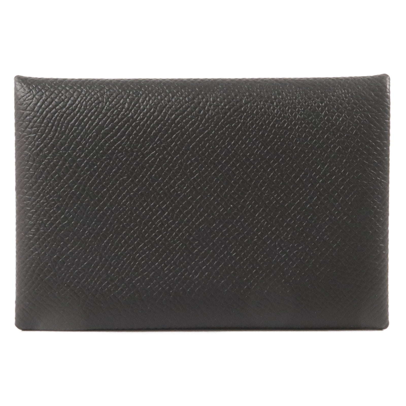 HERMES Epsom皮革Calvi Card Case卡片套Noir