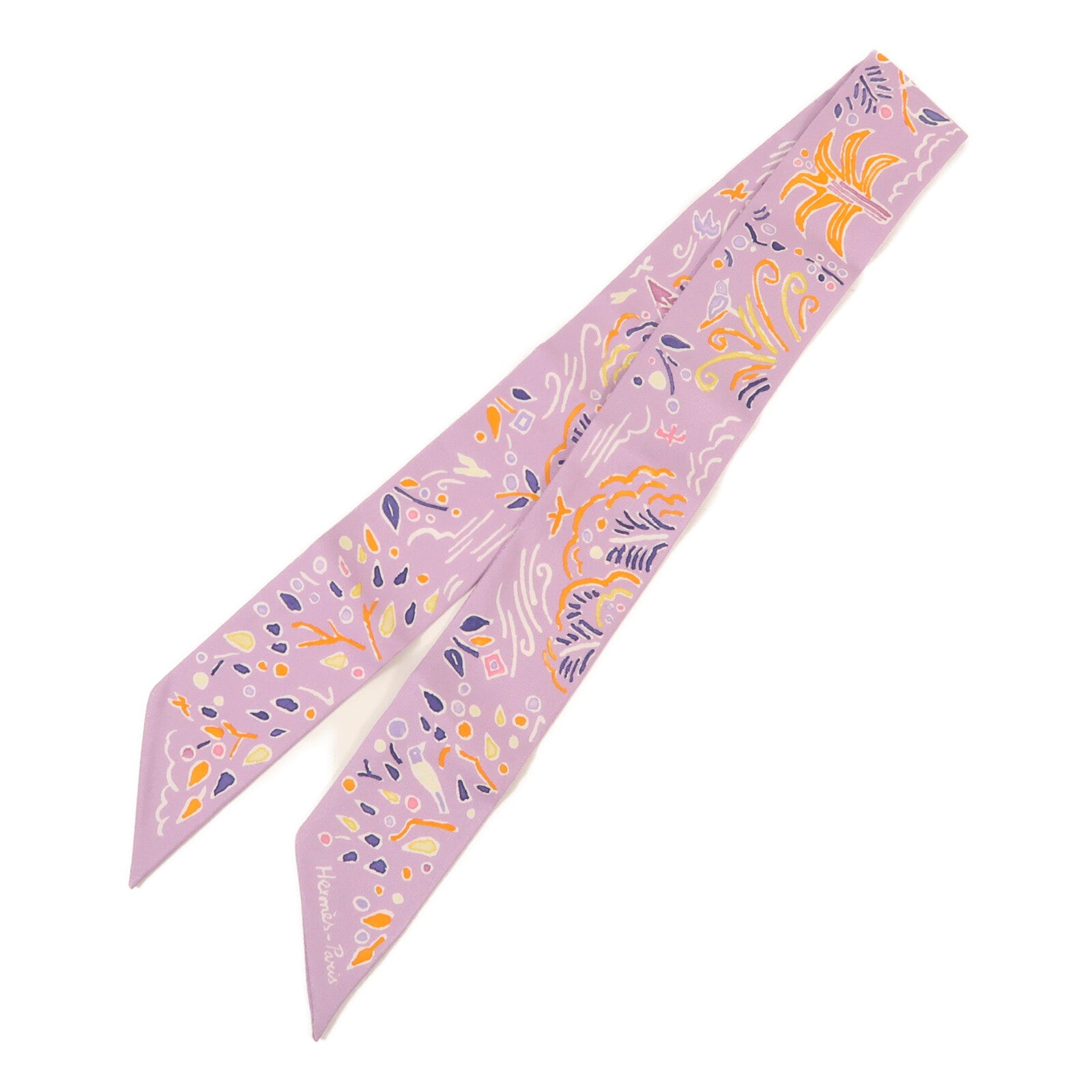 HERMES 絲質Twilly絲巾