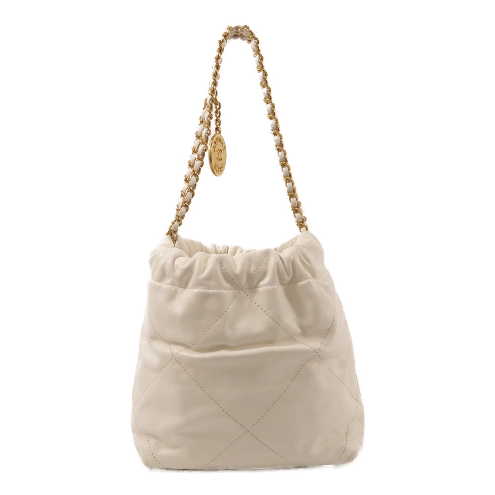 CHANEL 牛皮皮革Chanel 22 Mini鏈帶肩背袋