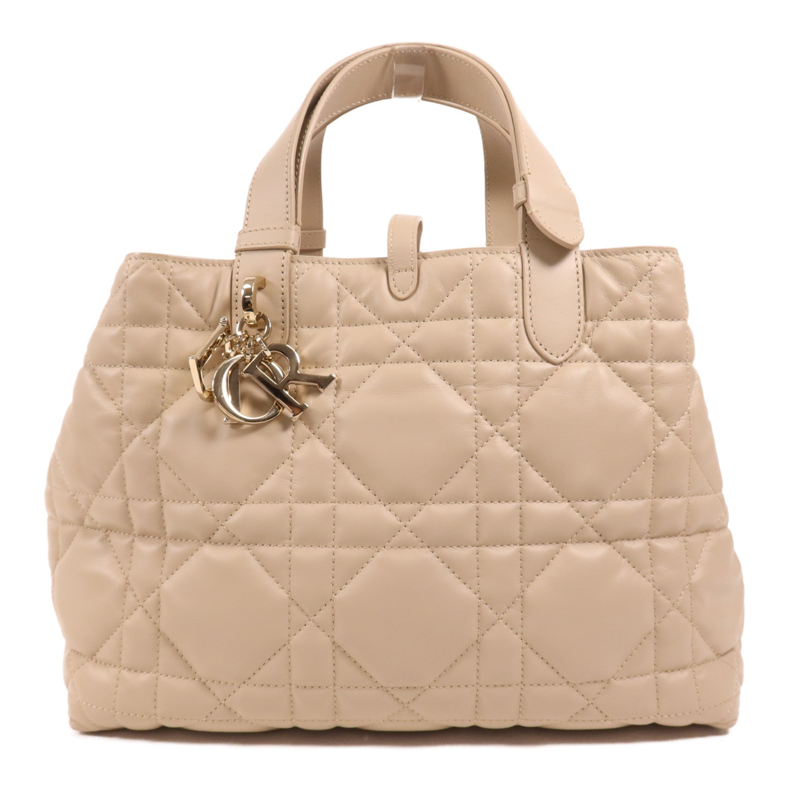 Dior 牛皮皮革Toujours Medium金扣手挽袋