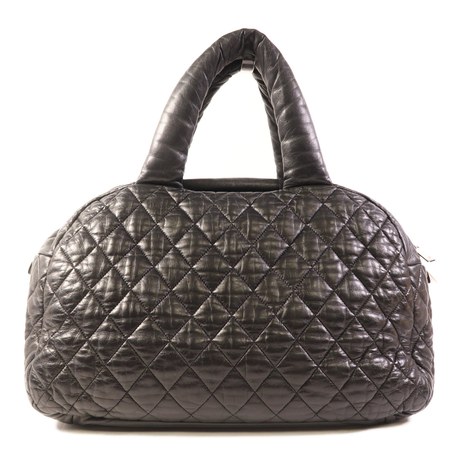 CHANEL 牛皮皮革CoCo Cocoon銀扣手挽袋