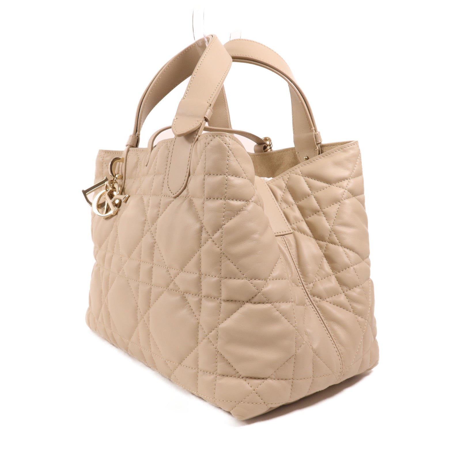 Dior 牛皮皮革Toujours Medium金扣手挽袋